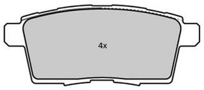 FBP1842 FREMAX Комплект тормозных колодок, дисковый тормоз