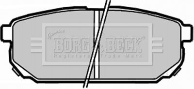 BBP1925 BORG & BECK Комплект тормозных колодок, дисковый тормоз