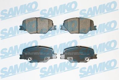 5SP2107 SAMKO Комплект тормозных колодок, дисковый тормоз