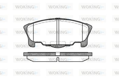 P757300 WOKING Комплект тормозных колодок, дисковый тормоз