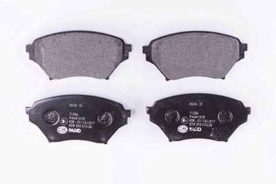 8DB355010261 HELLA Комплект тормозных колодок, дисковый тормоз