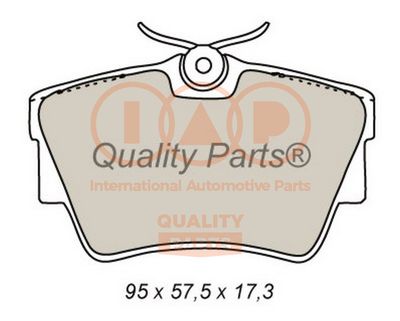 70413164 IAP QUALITY PARTS Комплект тормозных колодок, дисковый тормоз