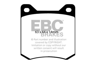 DP156 EBC Brakes Комплект тормозных колодок, дисковый тормоз