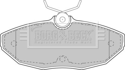 BBP1743 BORG & BECK Комплект тормозных колодок, дисковый тормоз