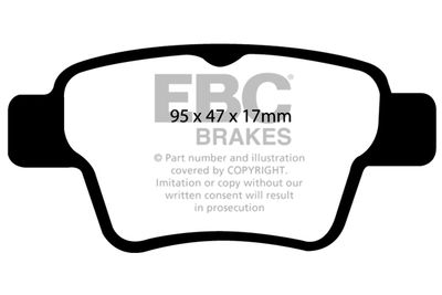 DP1575 EBC Brakes Комплект тормозных колодок, дисковый тормоз