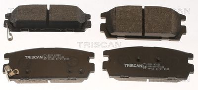 811043020 TRISCAN Комплект тормозных колодок, дисковый тормоз