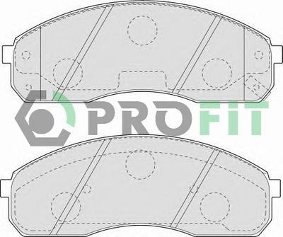 50001595 PROFIT Комплект тормозных колодок, дисковый тормоз