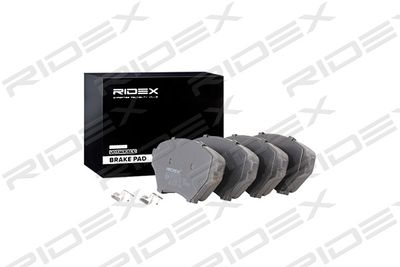 402B0859 RIDEX Комплект тормозных колодок, дисковый тормоз