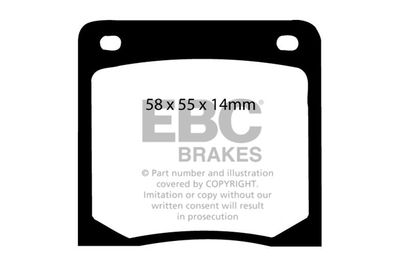 DP139 EBC Brakes Комплект тормозных колодок, дисковый тормоз