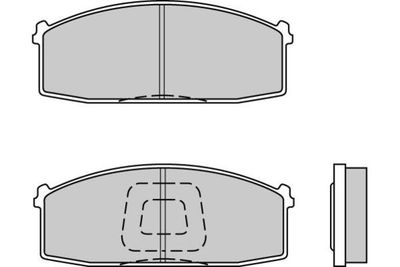 120199 E.T.F. Комплект тормозных колодок, дисковый тормоз