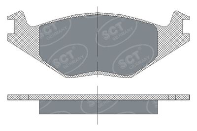 SP114PR SCT - MANNOL Комплект тормозных колодок, дисковый тормоз