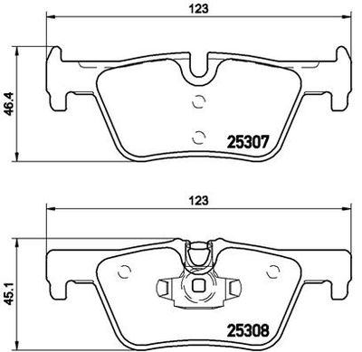 P06071 BREMBO Комплект тормозных колодок, дисковый тормоз