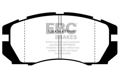 DP2966 EBC Brakes Комплект тормозных колодок, дисковый тормоз