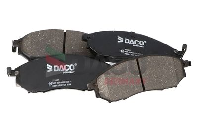 322617 DACO Germany Комплект тормозных колодок, дисковый тормоз