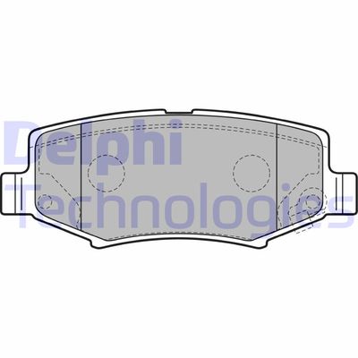 LP2172 DELPHI Комплект тормозных колодок, дисковый тормоз