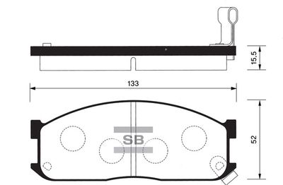 FBP1044 FI.BA Комплект тормозных колодок, дисковый тормоз