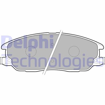 LP1769 DELPHI Комплект тормозных колодок, дисковый тормоз