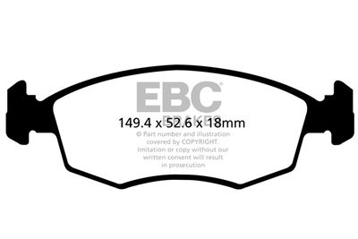 DPX2142 EBC Brakes Комплект тормозных колодок, дисковый тормоз
