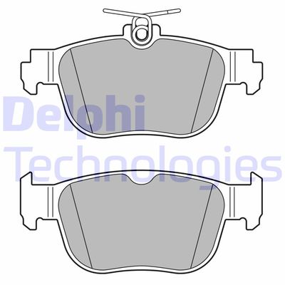 LP3674 DELPHI Комплект тормозных колодок, дисковый тормоз