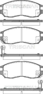 811042010 TRISCAN Комплект тормозных колодок, дисковый тормоз