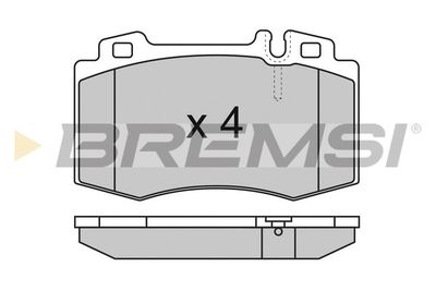 BP2986 BREMSI Комплект тормозных колодок, дисковый тормоз