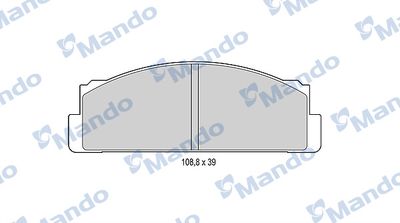 MBF015053 MANDO Комплект тормозных колодок, дисковый тормоз