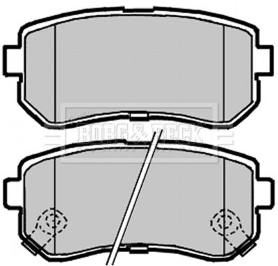 BBP2104 BORG & BECK Комплект тормозных колодок, дисковый тормоз