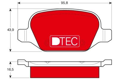 GDB1396DTE TRW Комплект тормозных колодок, дисковый тормоз