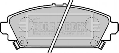 BBP1995 BORG & BECK Комплект тормозных колодок, дисковый тормоз