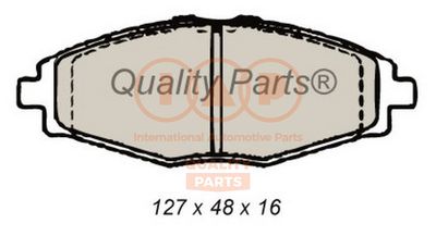 70420060 IAP QUALITY PARTS Комплект тормозных колодок, дисковый тормоз