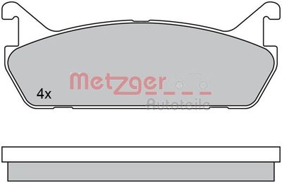 1170448 METZGER Комплект тормозных колодок, дисковый тормоз