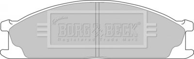 BBP1486 BORG & BECK Комплект тормозных колодок, дисковый тормоз
