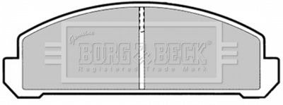BBP1289 BORG & BECK Комплект тормозных колодок, дисковый тормоз