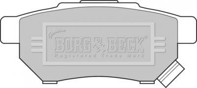 BBP1526 BORG & BECK Комплект тормозных колодок, дисковый тормоз