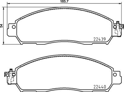 P56120 BREMBO Комплект тормозных колодок, дисковый тормоз