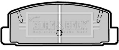 BBP1816 BORG & BECK Комплект тормозных колодок, дисковый тормоз