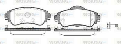 P1564308 WOKING Комплект тормозных колодок, дисковый тормоз