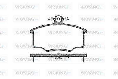 P146320 WOKING Комплект тормозных колодок, дисковый тормоз