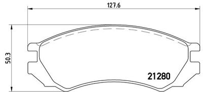 P56023 BREMBO Комплект тормозных колодок, дисковый тормоз