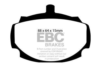 DP4107R EBC Brakes Комплект тормозных колодок, дисковый тормоз