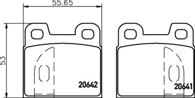 2064103 TEXTAR Комплект тормозных колодок, дисковый тормоз