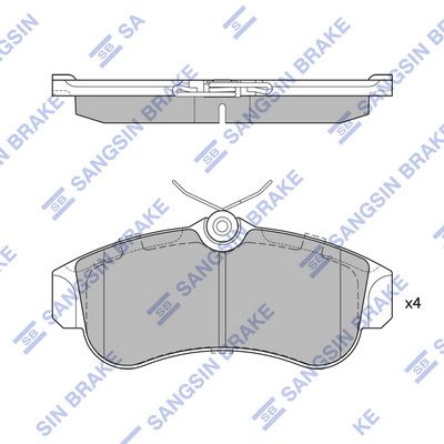 SP1581 Hi-Q Комплект тормозных колодок, дисковый тормоз