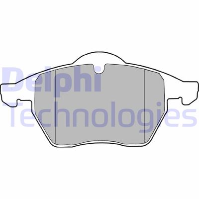 LP1407 DELPHI Комплект тормозных колодок, дисковый тормоз