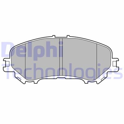 LP3693 DELPHI Комплект тормозных колодок, дисковый тормоз