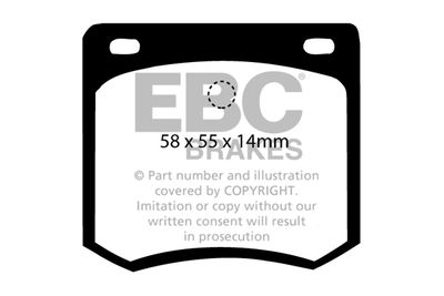 DP331 EBC Brakes Комплект тормозных колодок, дисковый тормоз