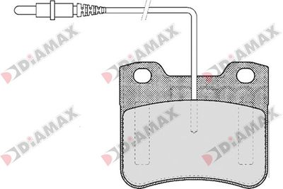 N09123 DIAMAX Комплект тормозных колодок, дисковый тормоз