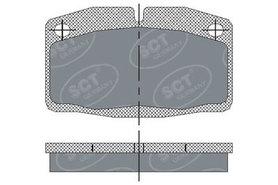 SP105PR SCT - MANNOL Комплект тормозных колодок, дисковый тормоз
