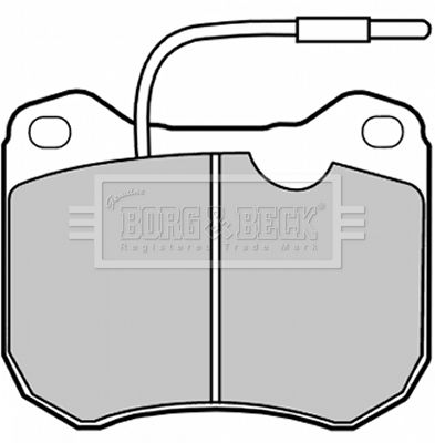BBP1064 BORG & BECK Комплект тормозных колодок, дисковый тормоз