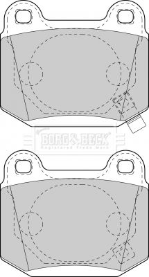 BBP1907 BORG & BECK Комплект тормозных колодок, дисковый тормоз