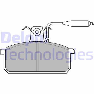 LP732 DELPHI Комплект тормозных колодок, дисковый тормоз